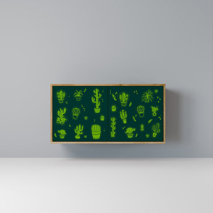 DESERT GREEN 2-Door Sideboard in Oak Effect