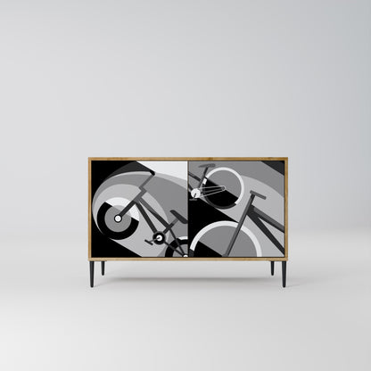 BIKE ENERGY 2-Door Sideboard in Oak Effect