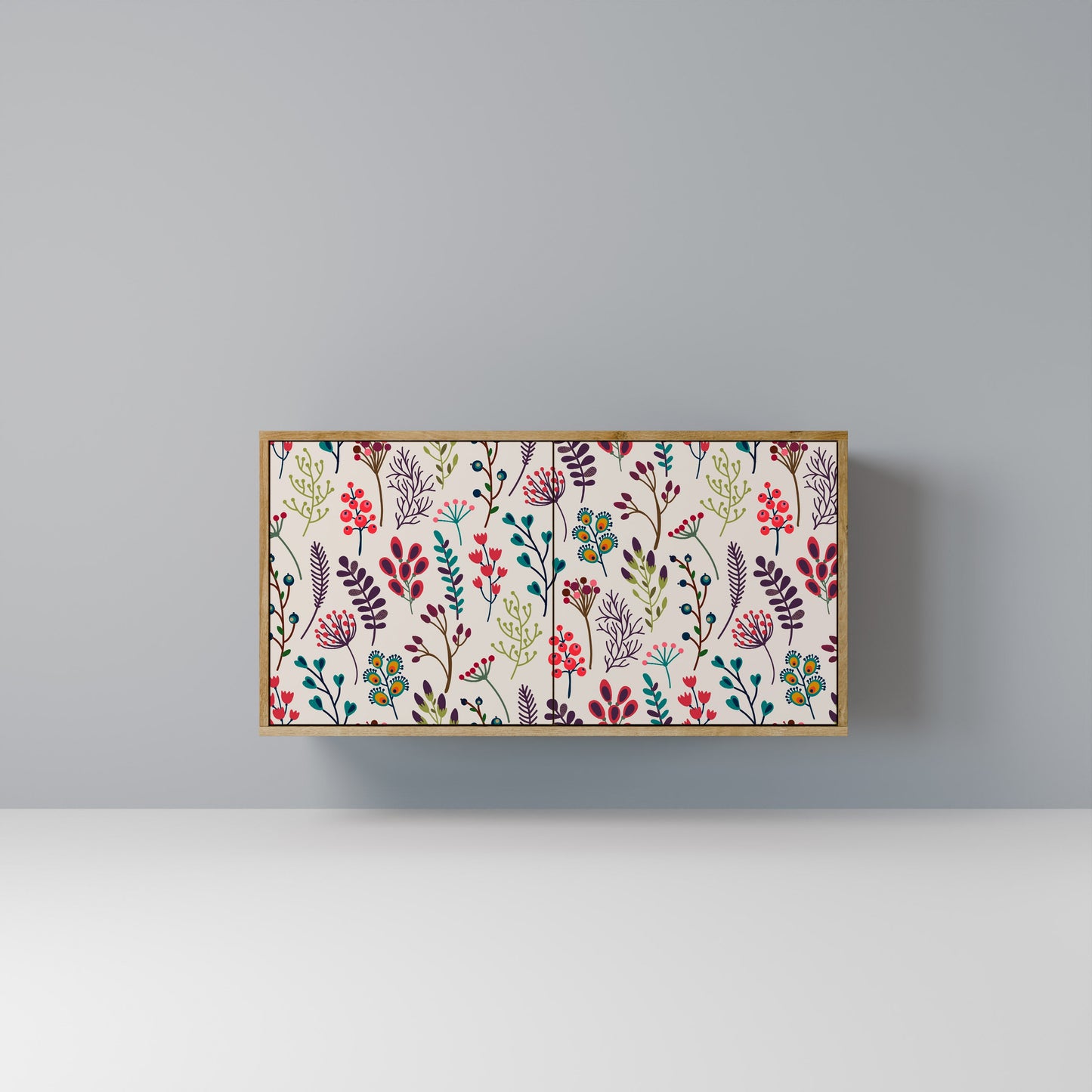 Credenza a 2 ante AUTUMN SUNDRIES in effetto rovere