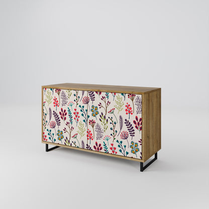 Credenza a 2 ante AUTUMN SUNDRIES in effetto rovere