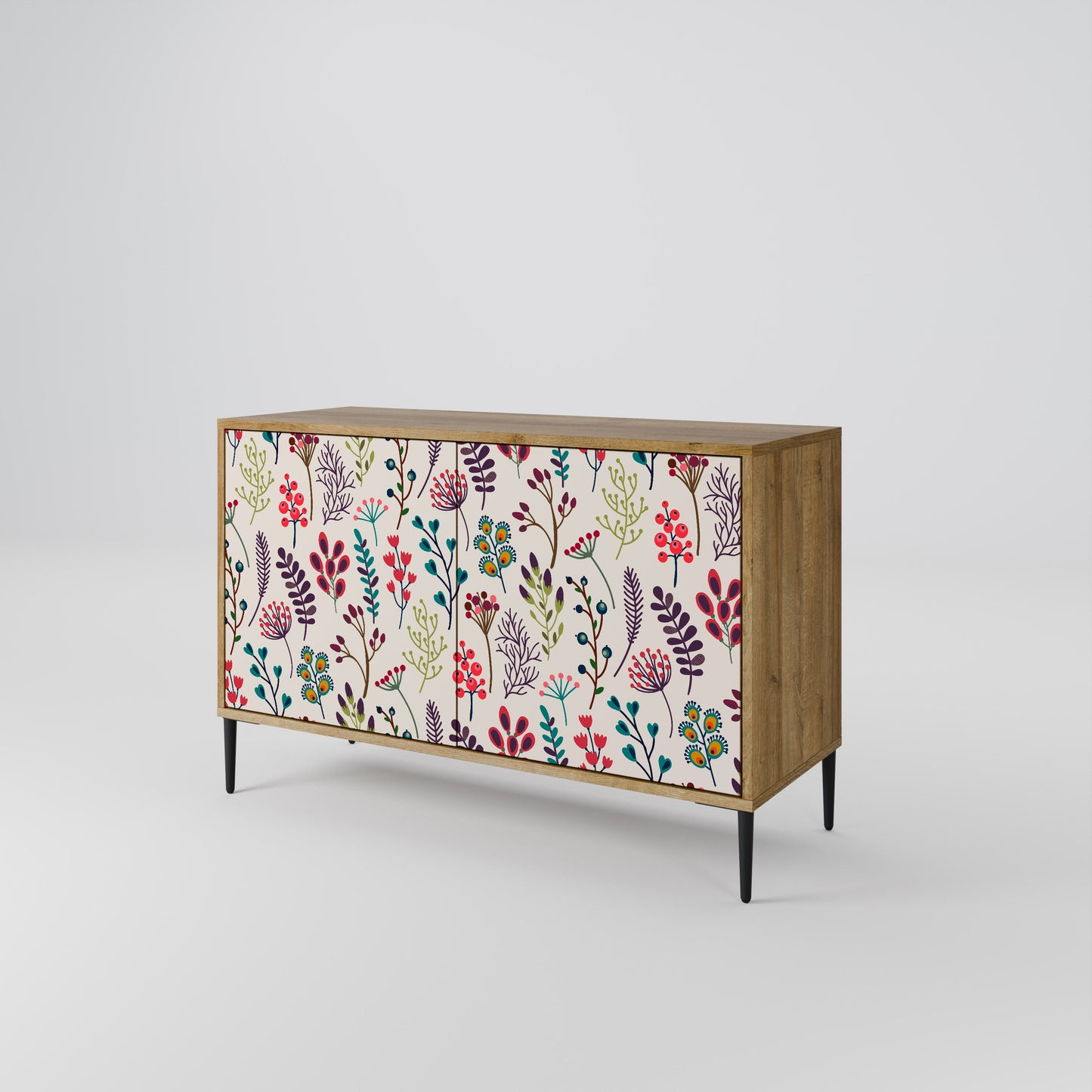 Credenza a 2 ante AUTUMN SUNDRIES in effetto rovere