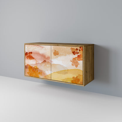 Credenza a 2 ante TRACES OF AUTUMN in effetto rovere
