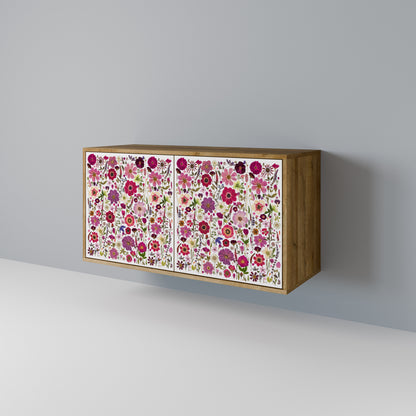 PETAL GARDEN Madia a 2 Ante in Effetto Rovere