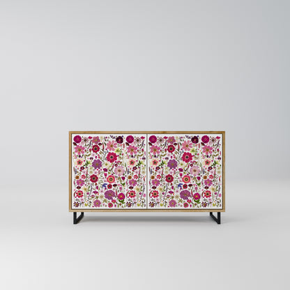 PETAL GARDEN Madia a 2 Ante in Effetto Rovere