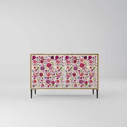 PETAL GARDEN Madia a 2 Ante in Effetto Rovere