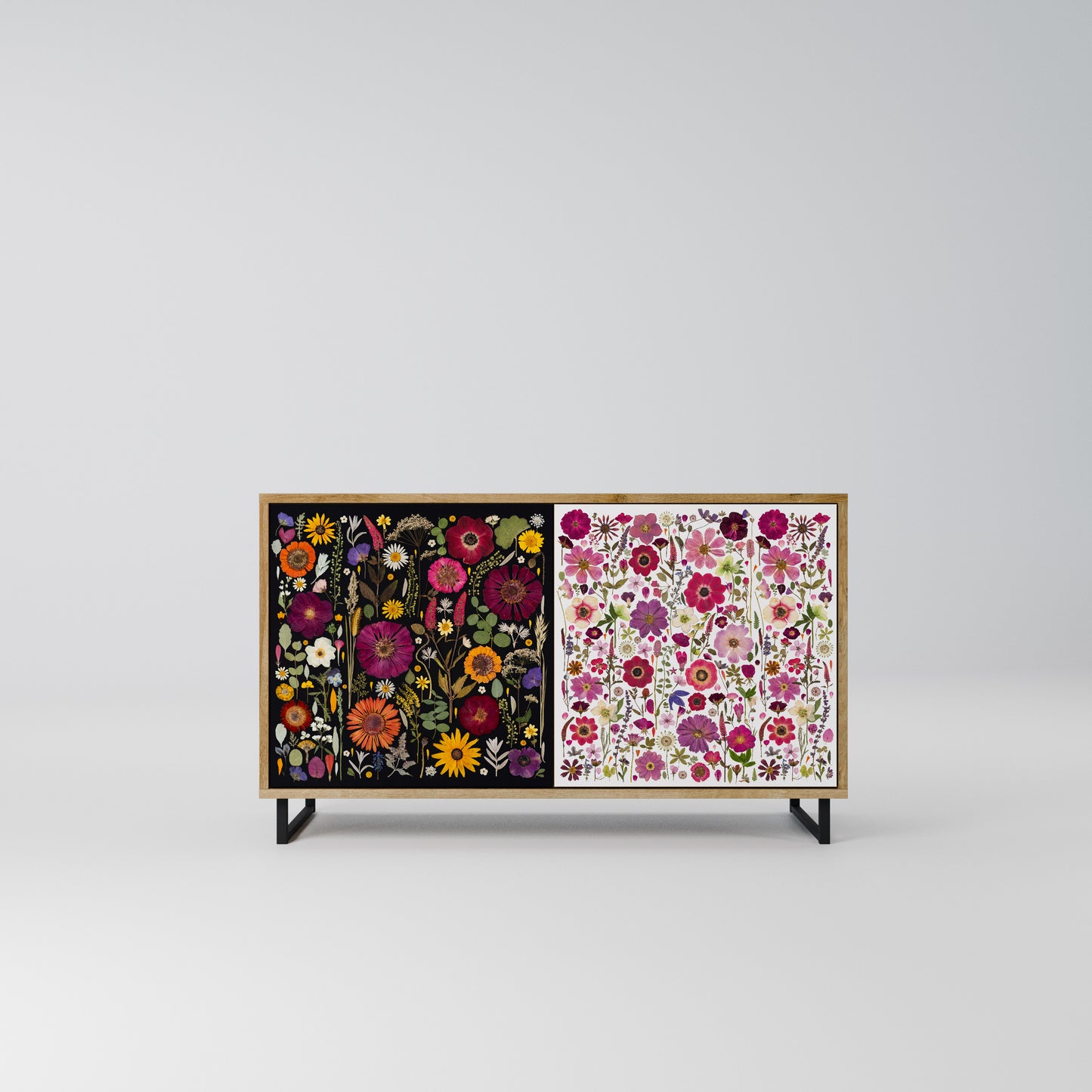 DAYNITE GARDEN Madia a 2 Ante in Effetto Rovere