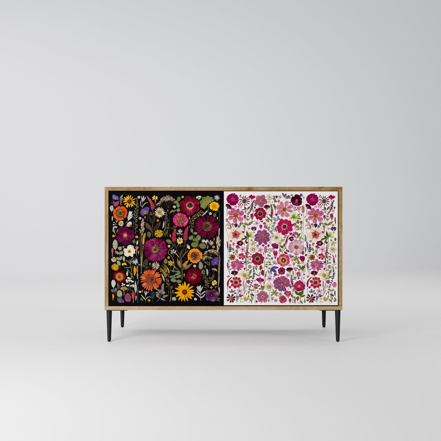 DAYNITE GARDEN Madia a 2 Ante in Effetto Rovere