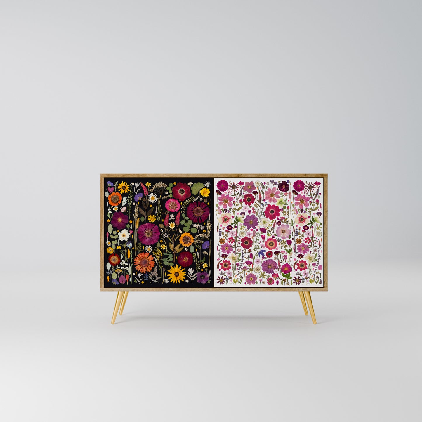 DAYNITE GARDEN Madia a 2 Ante in Effetto Rovere