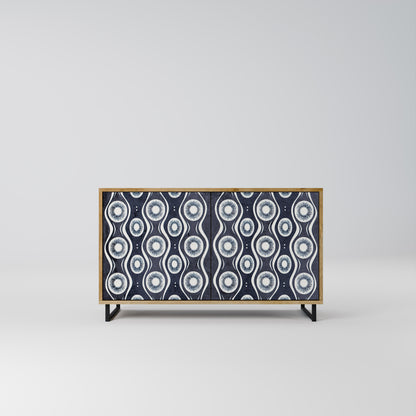 GRAPHITE EYES 2-Door Sideboard in Oak Effect