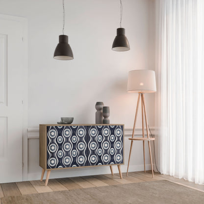 GRAPHITE EYES 2-Door Sideboard in Oak Effect