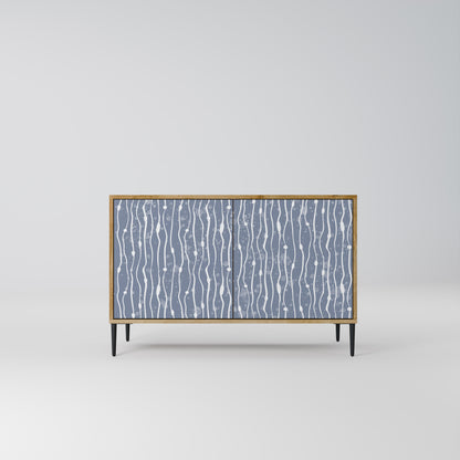 GRAPHITE RAIN 2-Door Sideboard in Oak Effect