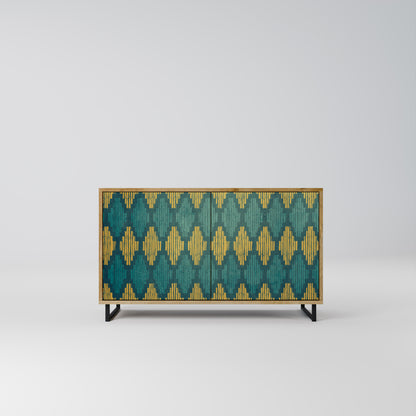 POLYGONS 2-Door Sideboard in Oak Effect