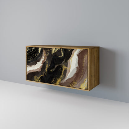 Credenza a 2 ante GOLD DUST in effetto rovere