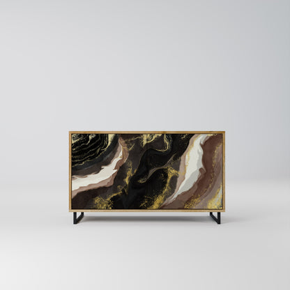 Credenza a 2 ante GOLD DUST in effetto rovere