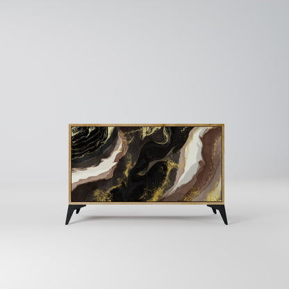 Credenza a 2 ante GOLD DUST in effetto rovere