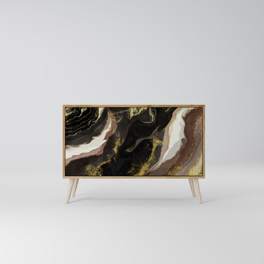 Credenza a 2 ante GOLD DUST in effetto rovere