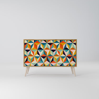Credenza TESSELATE TREASURES a 2 ante in effetto rovere