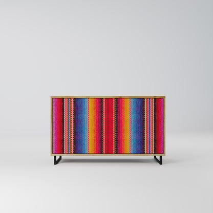 ETHNIC MEXICAN 2-Door Sideboard in Oak Effect