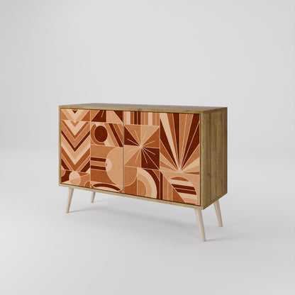 PRISM MOSAIC 2-Door Sideboard in Oak Effect