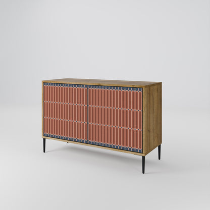 Credenza a 2 ante HYPNOTIC GATE in effetto rovere