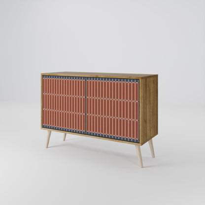 Credenza a 2 ante HYPNOTIC GATE in effetto rovere