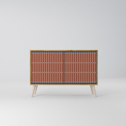 Credenza a 2 ante HYPNOTIC GATE in effetto rovere