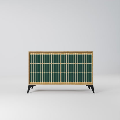 Credenza ILUSION GATE a 2 ante in effetto rovere