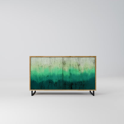 Credenza NORTHERN LIGHTS a 2 ante in effetto rovere