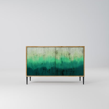 Credenza NORTHERN LIGHTS a 2 ante in effetto rovere