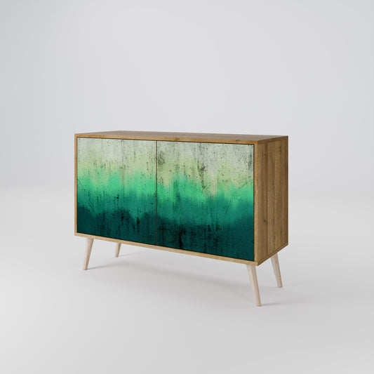 Credenza NORTHERN LIGHTS a 2 ante in effetto rovere