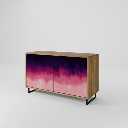 Credenza AURORA BOREALIS a 2 ante in effetto rovere