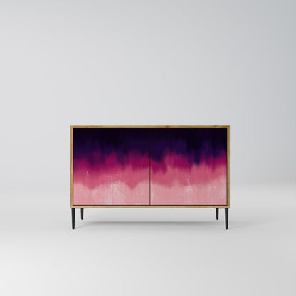 Credenza AURORA BOREALIS a 2 ante in effetto rovere