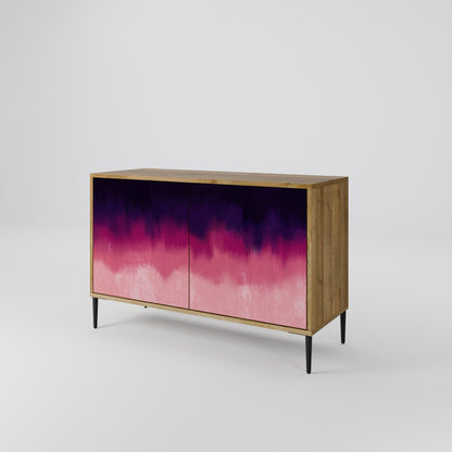 Credenza AURORA BOREALIS a 2 ante in effetto rovere