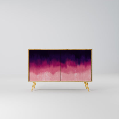 Credenza AURORA BOREALIS a 2 ante in effetto rovere