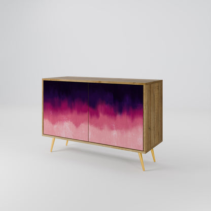 Credenza AURORA BOREALIS a 2 ante in effetto rovere