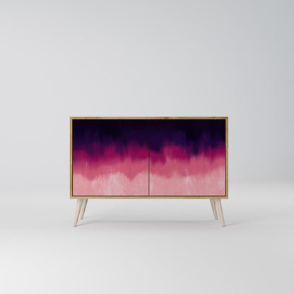 Credenza AURORA BOREALIS a 2 ante in effetto rovere