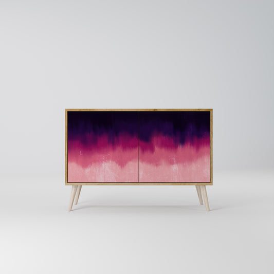 Credenza AURORA BOREALIS a 2 ante in effetto rovere
