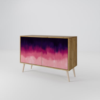 Credenza AURORA BOREALIS a 2 ante in effetto rovere
