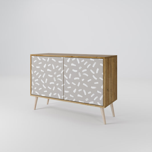 Credenza PASSING SECONDS a 2 ante in effetto rovere