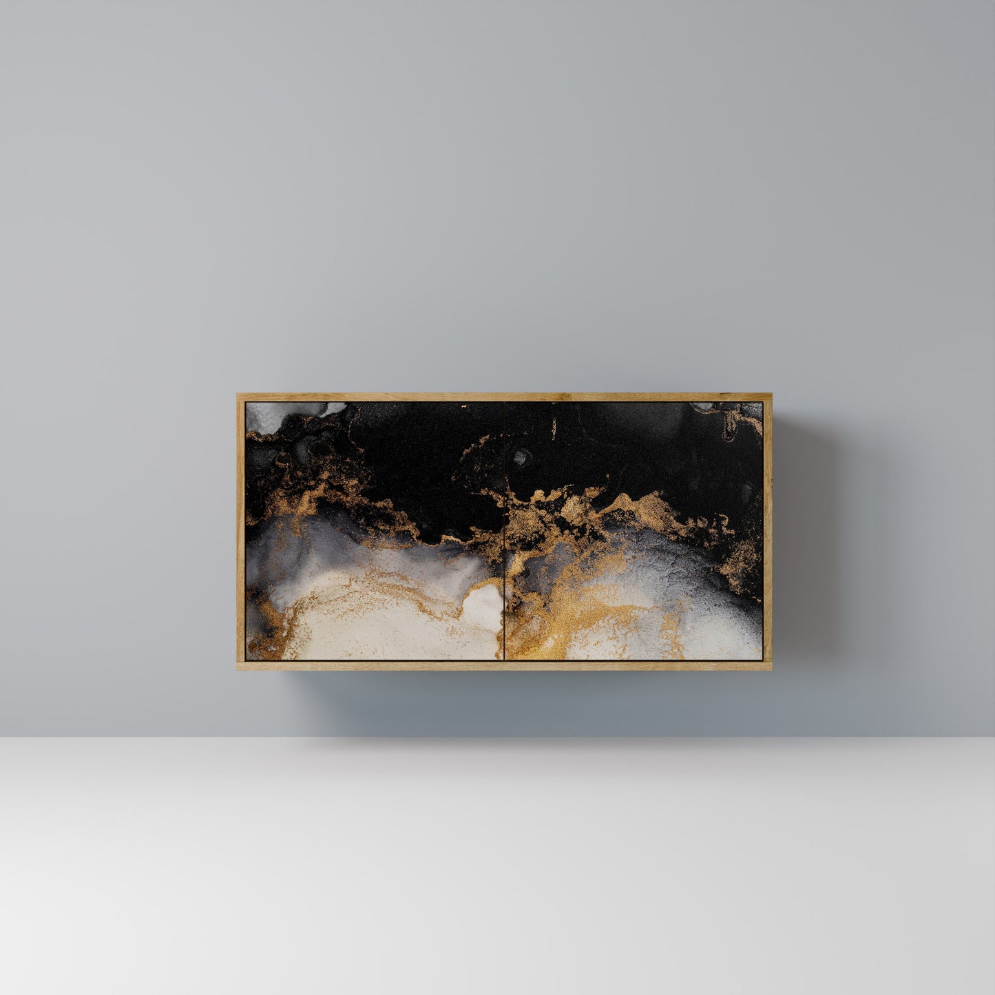 MARBLE OF TOMMORROW 2-Door Sideboard in Oak Effect