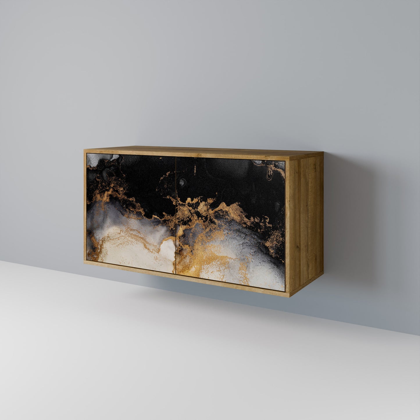 MARBLE OF TOMMORROW 2-Door Sideboard in Oak Effect