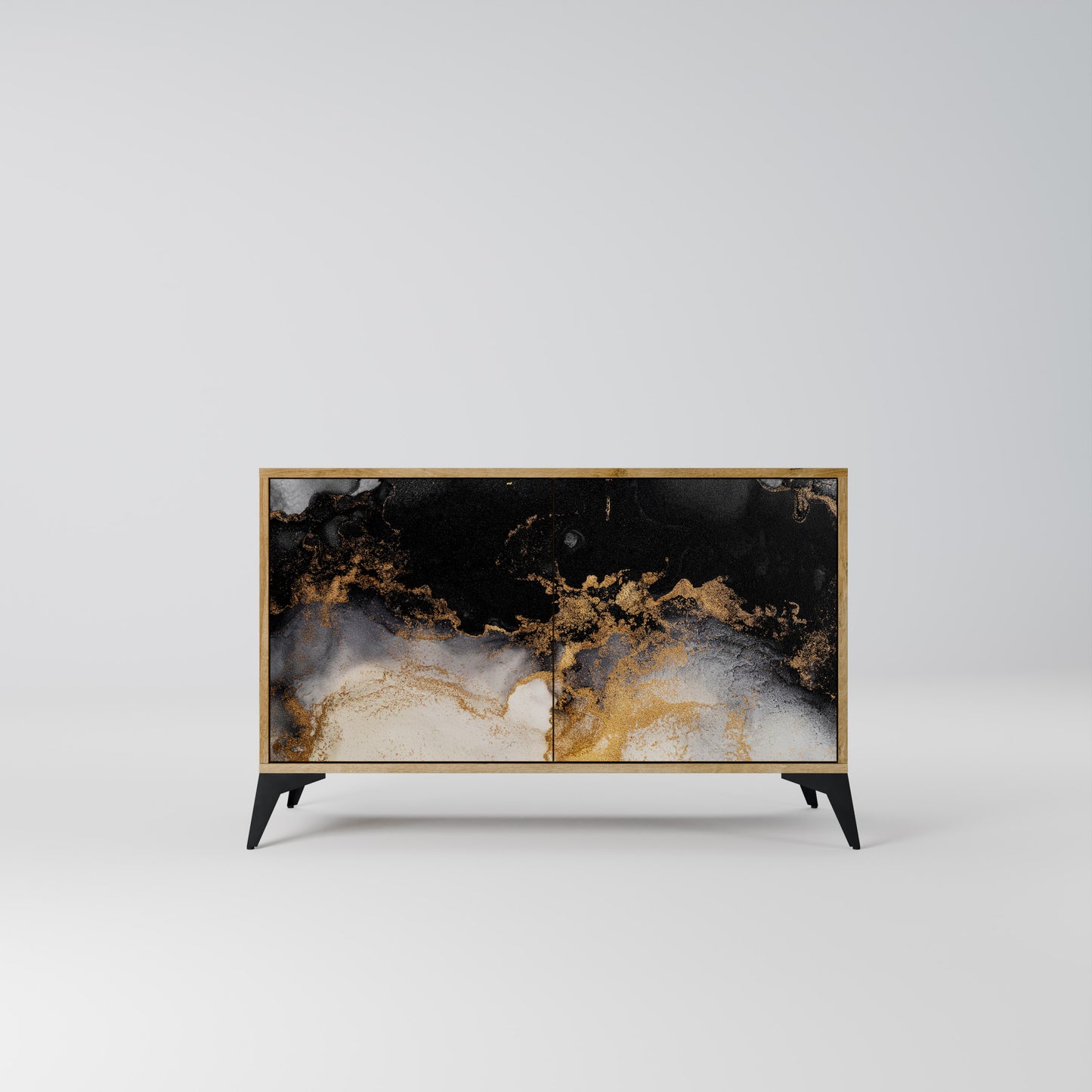 MARBLE OF TOMMORROW 2-Door Sideboard in Oak Effect