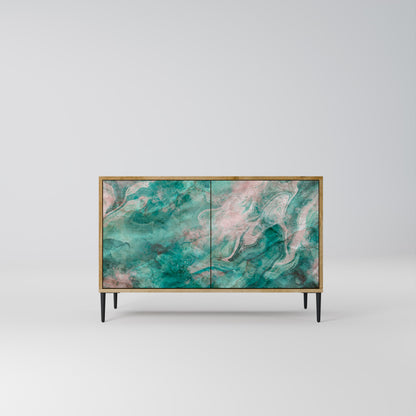 Credenza ABSTRACT ALCHEMY a 2 ante in effetto rovere