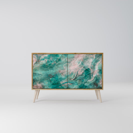 Credenza ABSTRACT ALCHEMY a 2 ante in effetto rovere