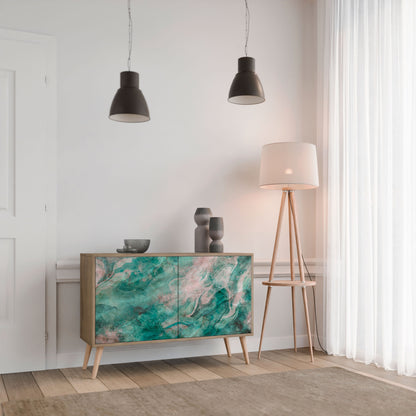 Credenza ABSTRACT ALCHEMY a 2 ante in effetto rovere