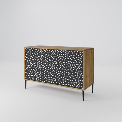 Credenza BLINDING LIGHTS a 2 ante in effetto rovere