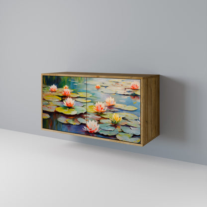 BLOOMING WATERS 2-Door Sideboard in Oak Effect