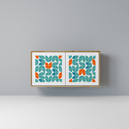 Credenza BE THE CHANGE a 2 ante in effetto rovere
