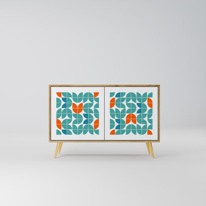 Credenza BE THE CHANGE a 2 ante in effetto rovere