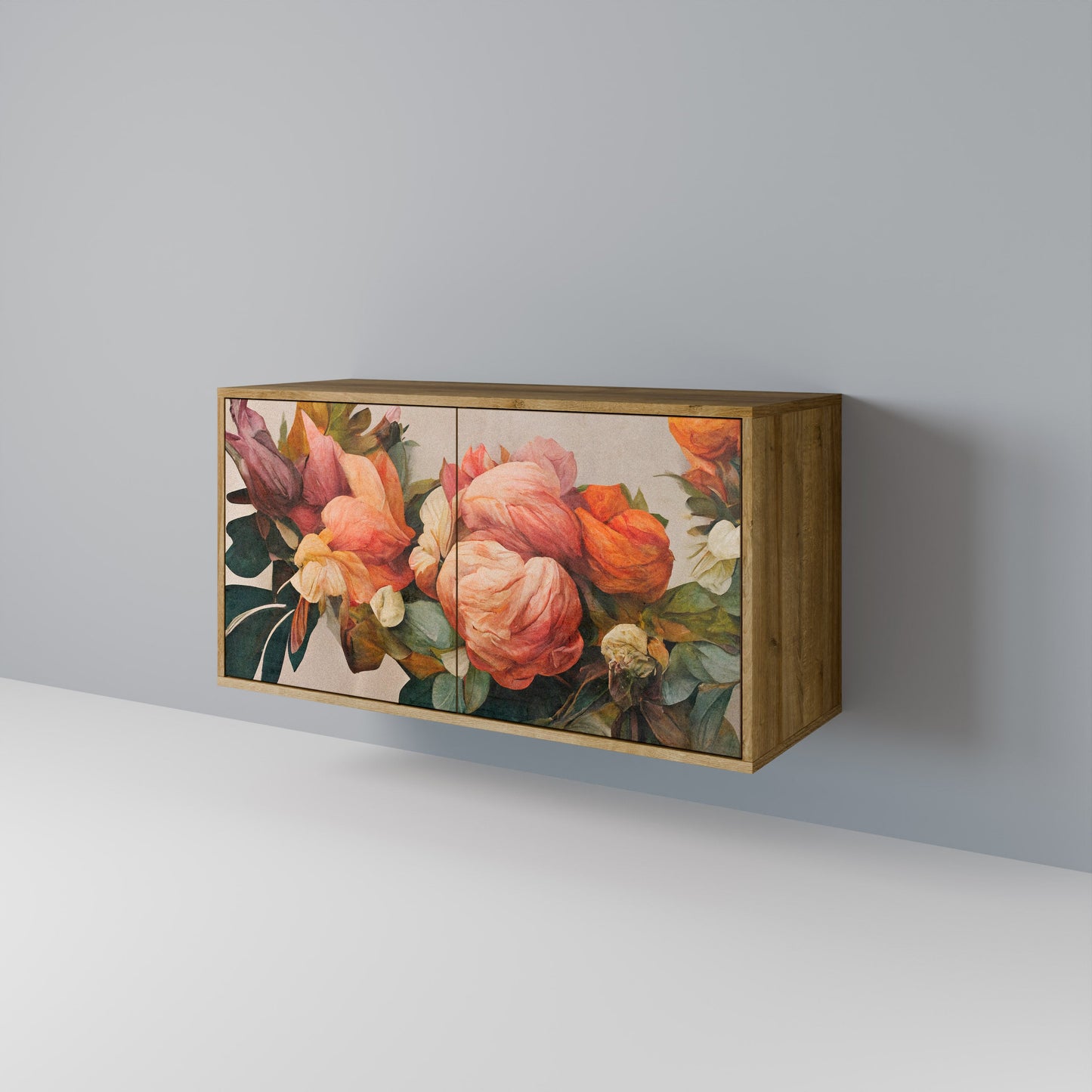 Credenza a 2 ante STYLISH BEAUTY in effetto rovere